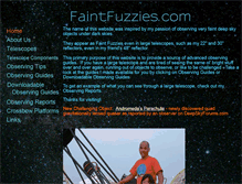 Tablet Screenshot of faintfuzzies.com